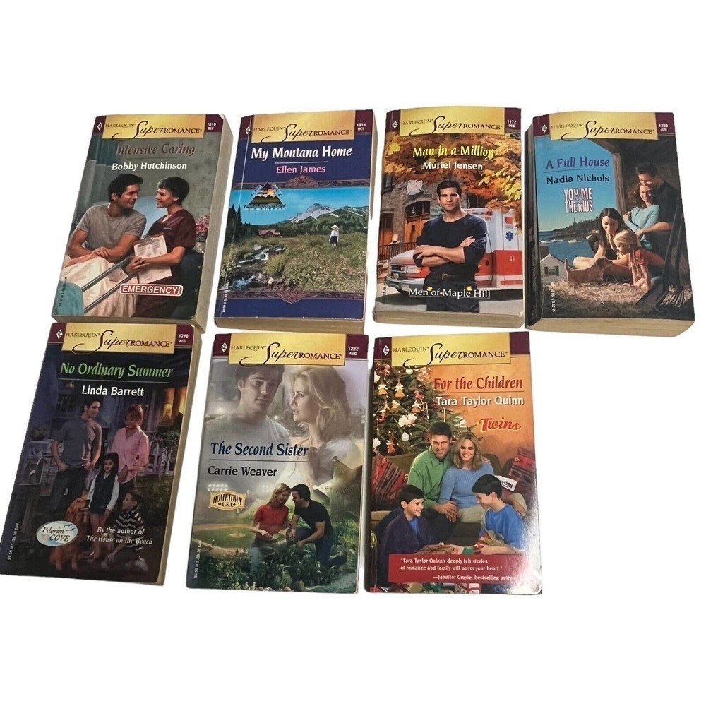 Harlequin‎ Super Romance Paperback Books Lot of 7 2001-2004